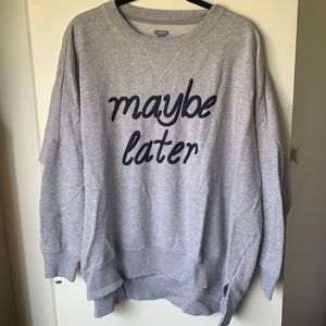 Aerie oversized crew neck, size L